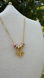 Collar árbol de la vida (mini). Laminado en oro 14k