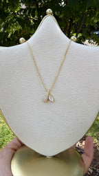 Collar colita de sirena. Laminado en oro 14k