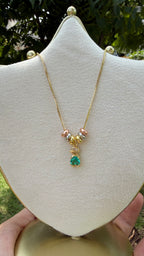 Collar niñito azul. Laminado en oro 14k