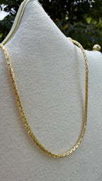 Cadena circular 45 cm. Laminado en oro 14k