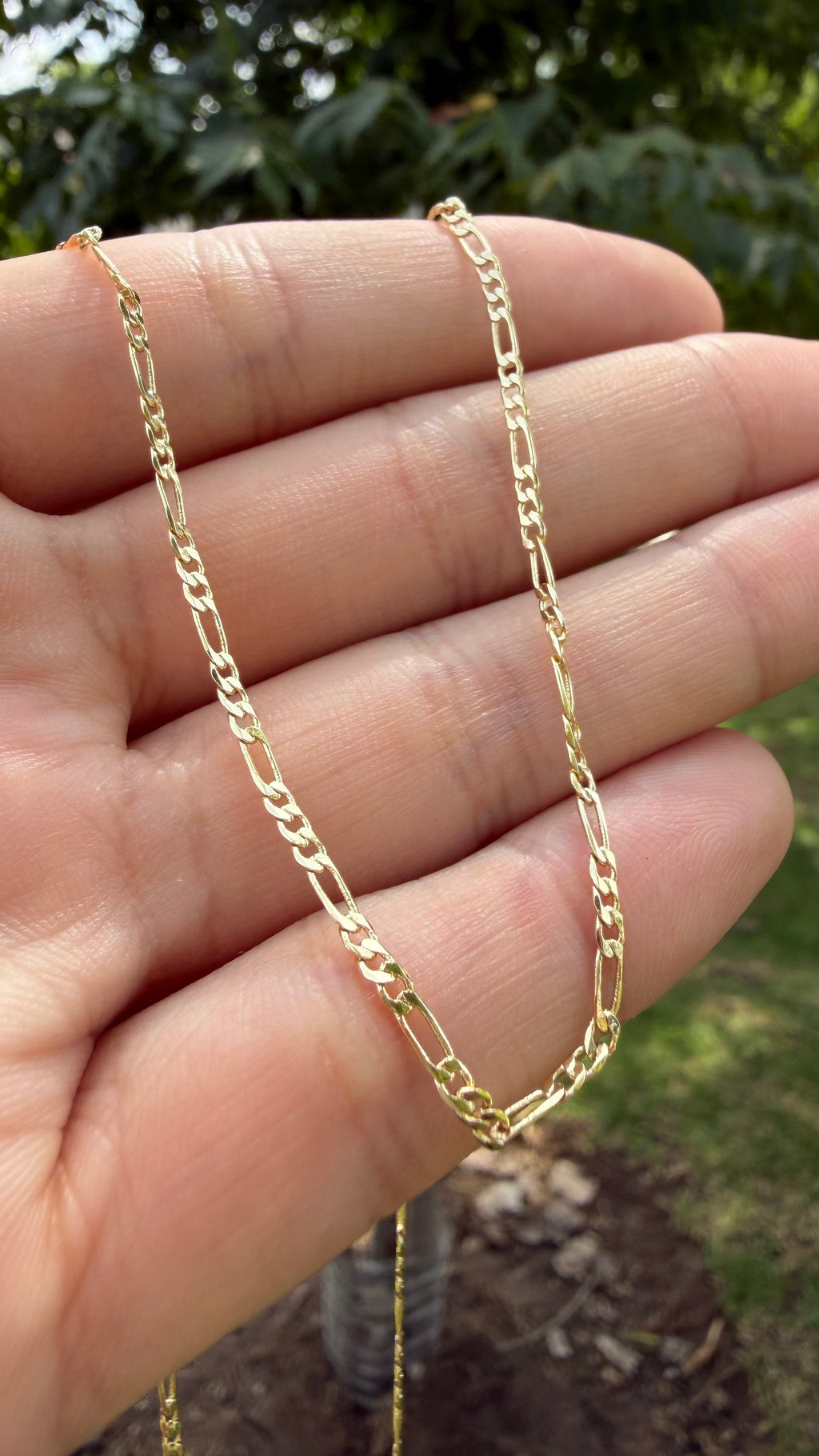 Cadena estilo Cartier 45 cm. Laminado en oro 14k