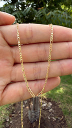 Cadena estilo Cartier 45 cm. Laminado en oro 14k